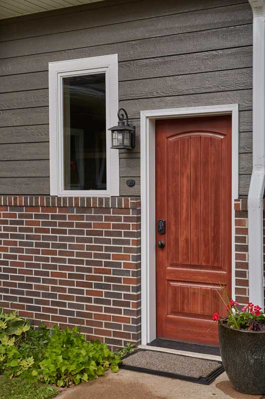 Diamond Kote® - Gallery - Bedrock Horizontal Siding and White Trim