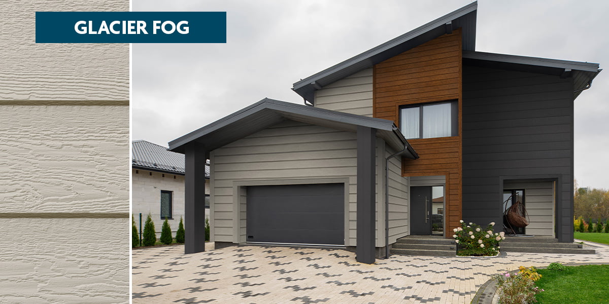 Glacier Fog siding color from Diamond Kote