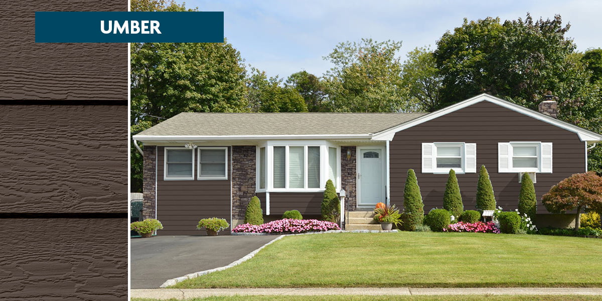 Diamond Kote Umber brown siding color