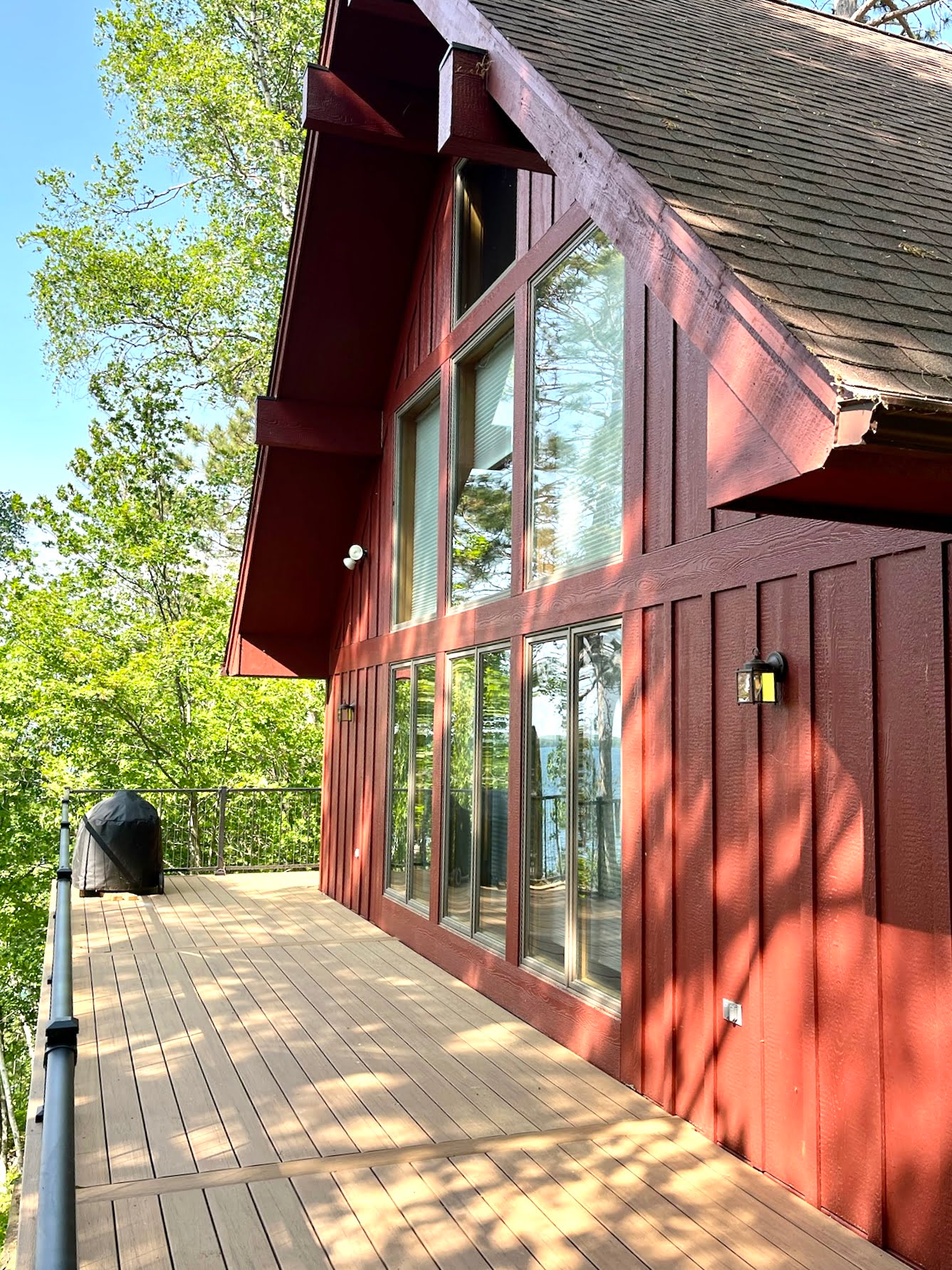 red siding, board and batten, vertical siding